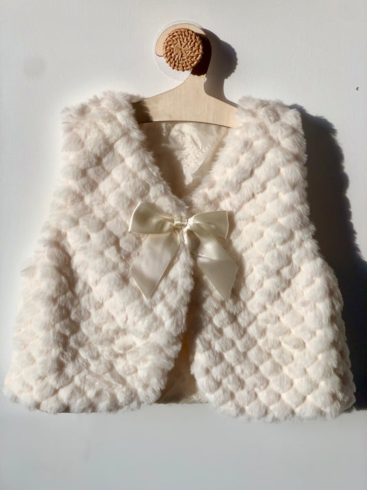 Gilet sans manche Doudou blanc