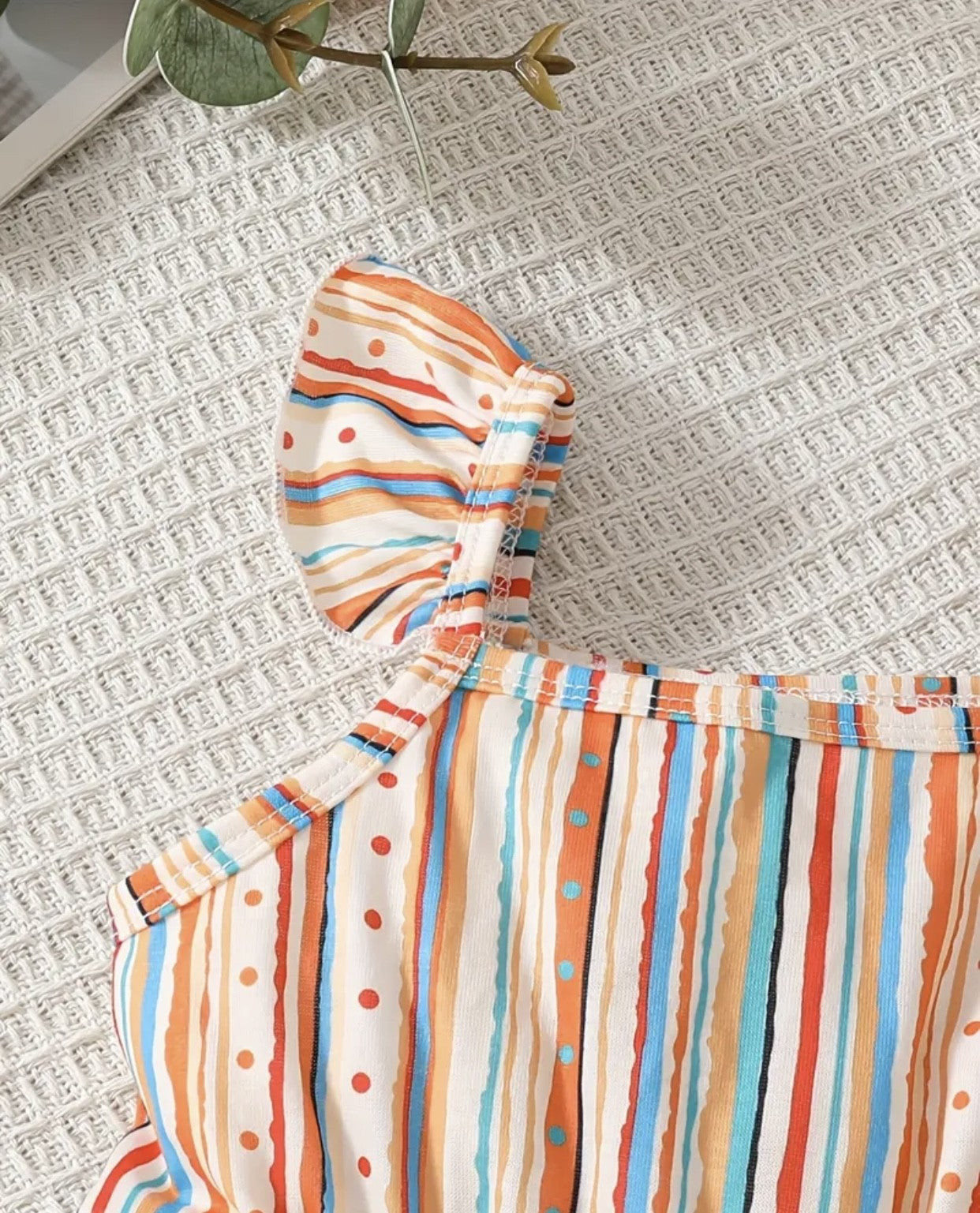 Robe Carmen Ethnique Rayée