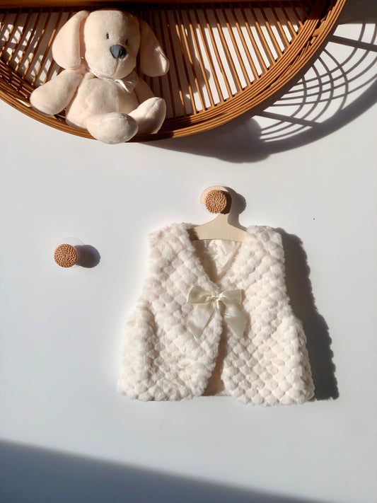 Gilet sans manche Doudou blanc