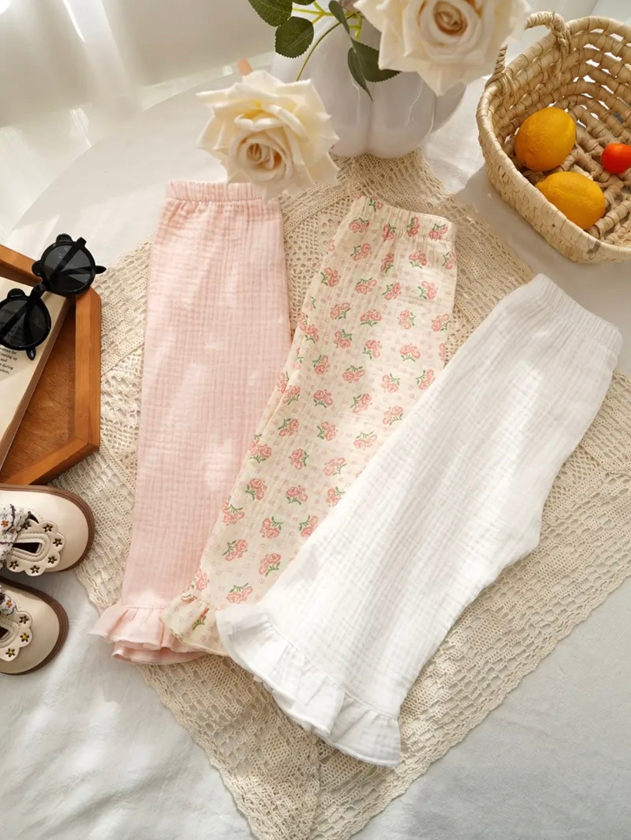 Pantalon Capucine fleuri